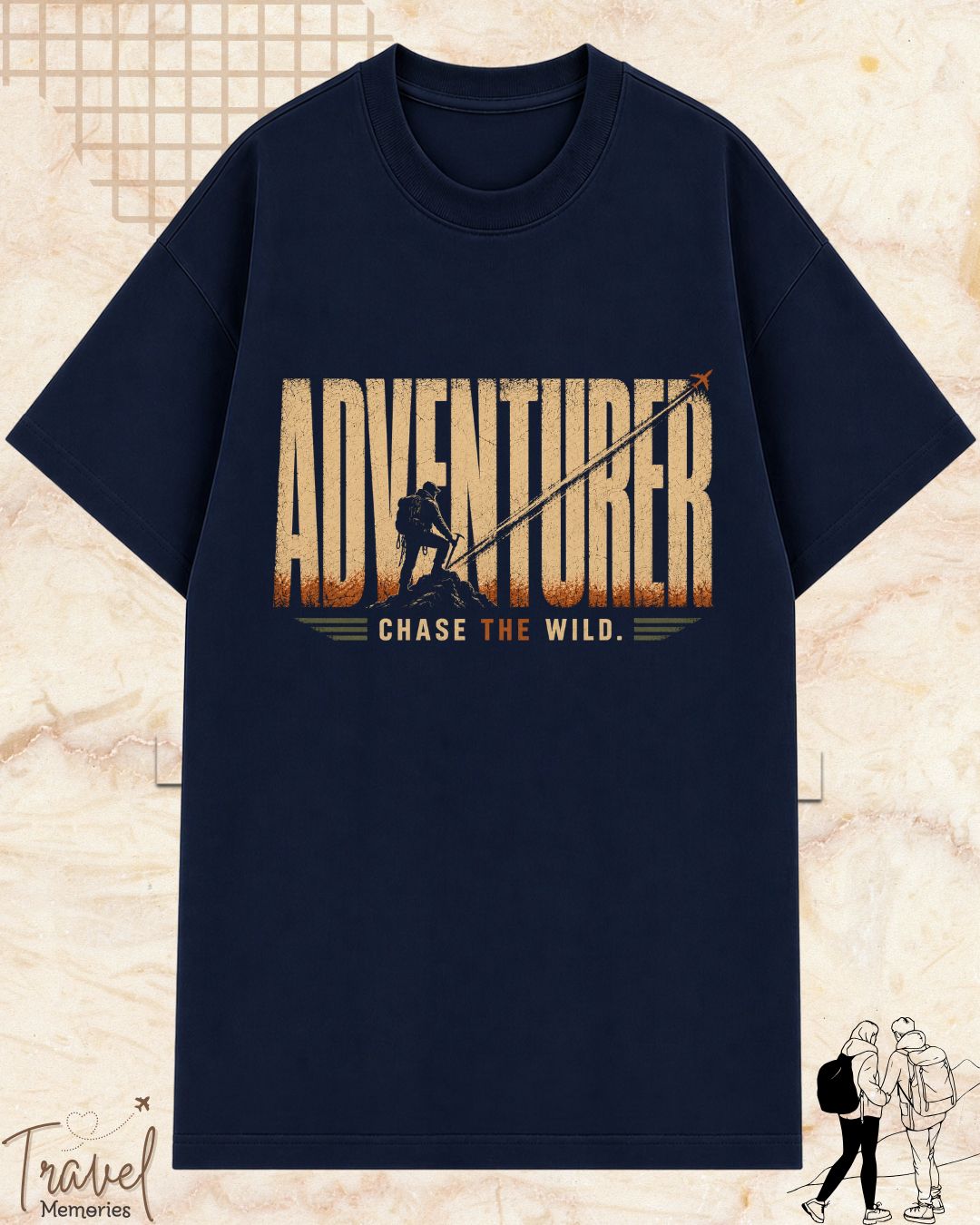 Vintage Travel Vibes Cotton Tshirt