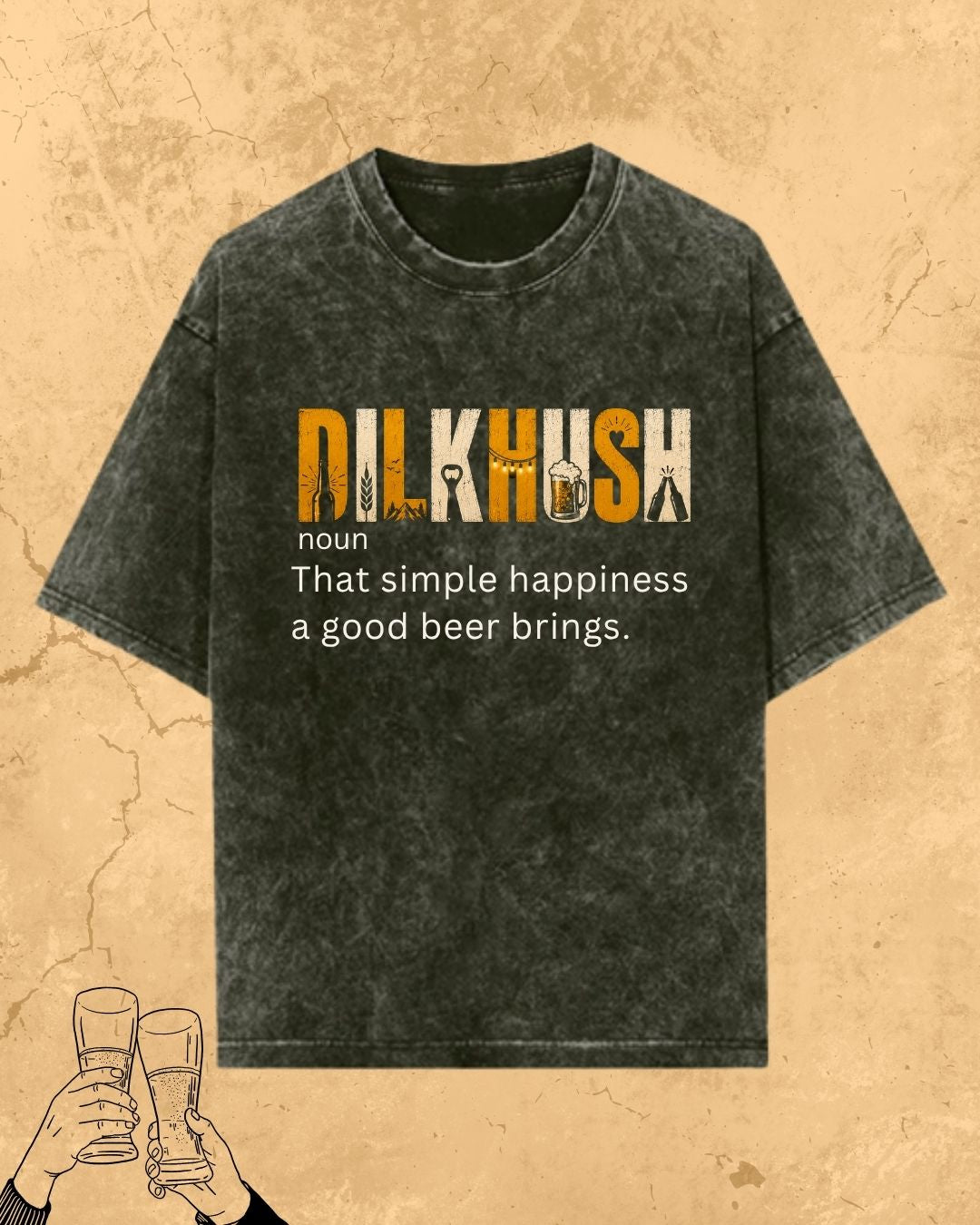 Hinglish Beer Dictionary Cotton Tshirt