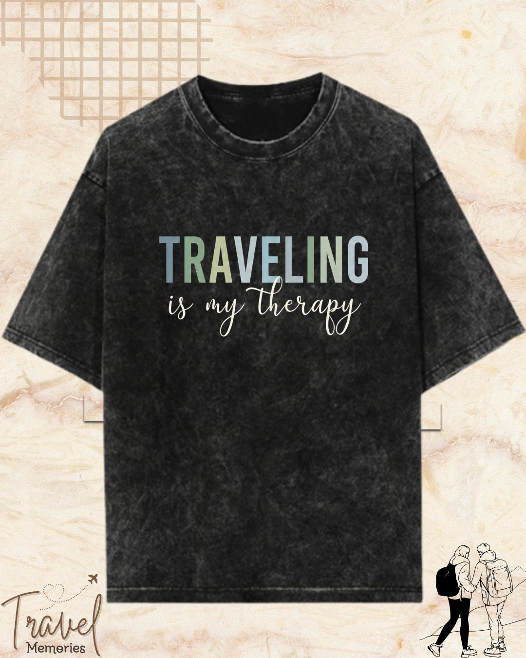 WanderScape Travel Cotton Tshirt
