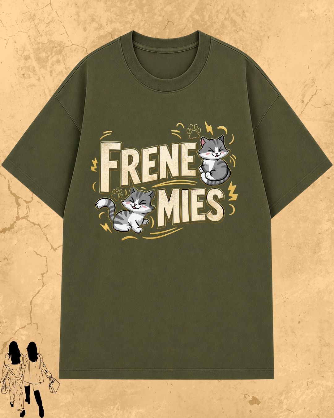 Meow Besties Cotton Tshirt