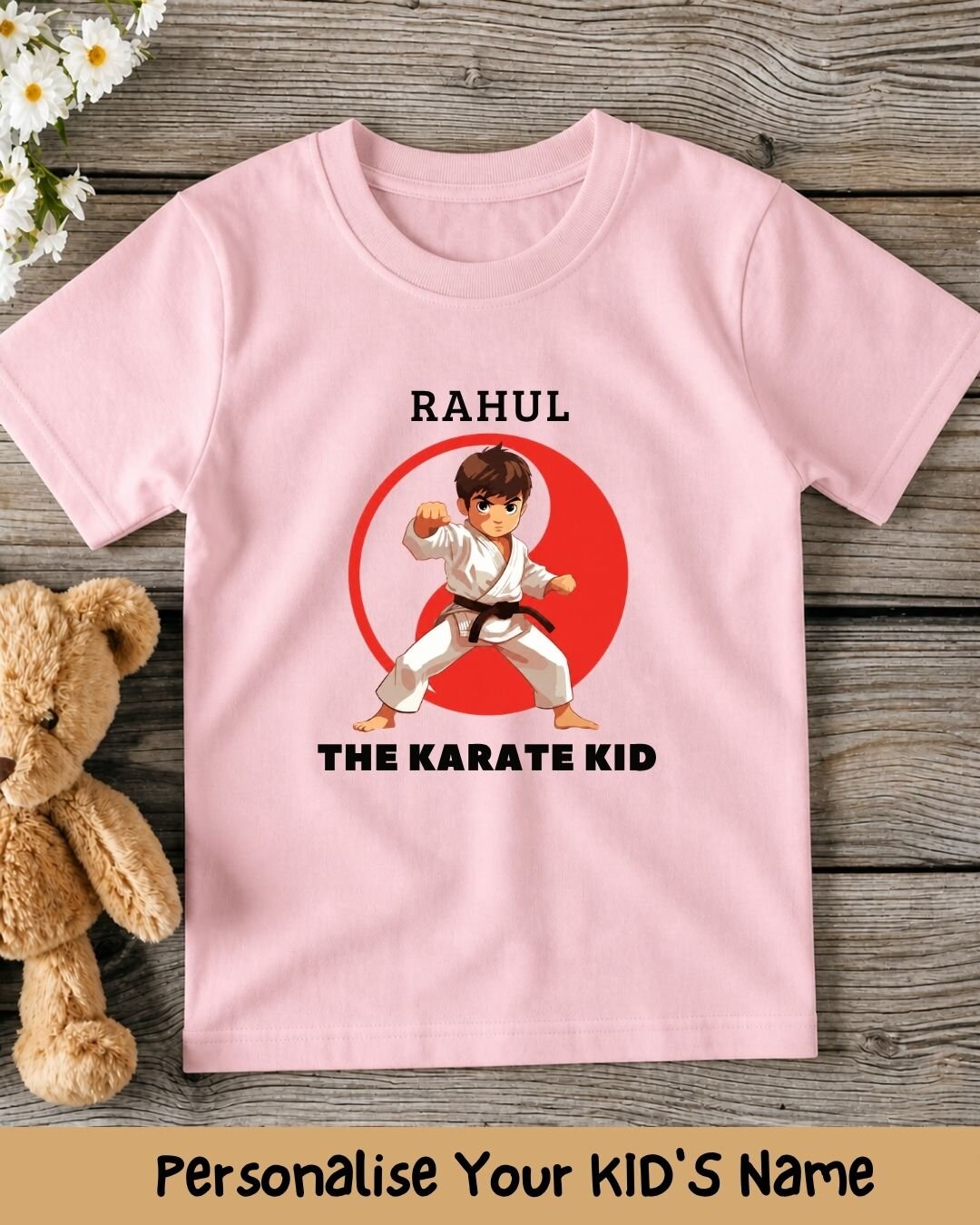 Karate & Pirate Theme Custom Kid Cotton Tee