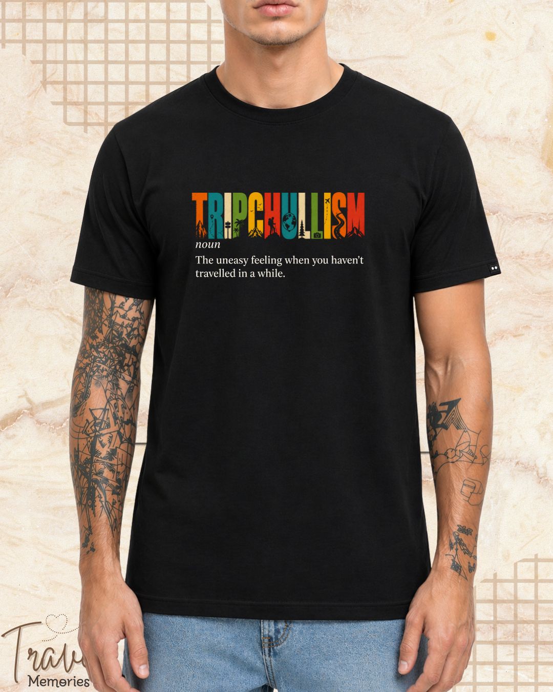 Hinglish Dictionary Travel Cotton Tshirt