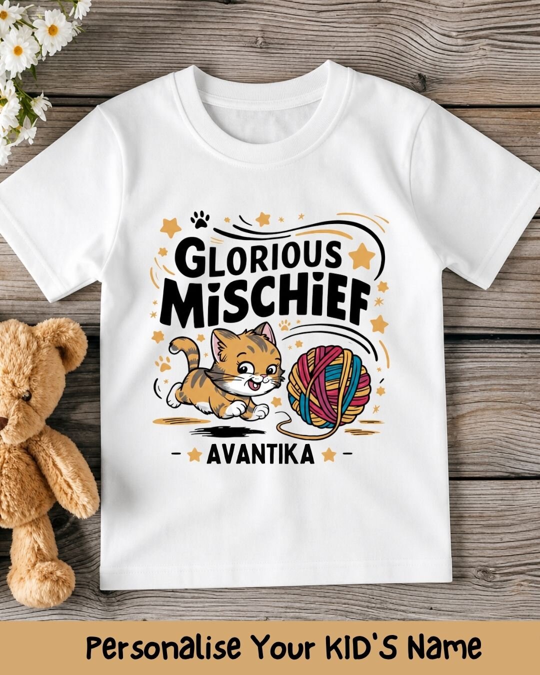 Playful Custom Kid Cotton Tshirt