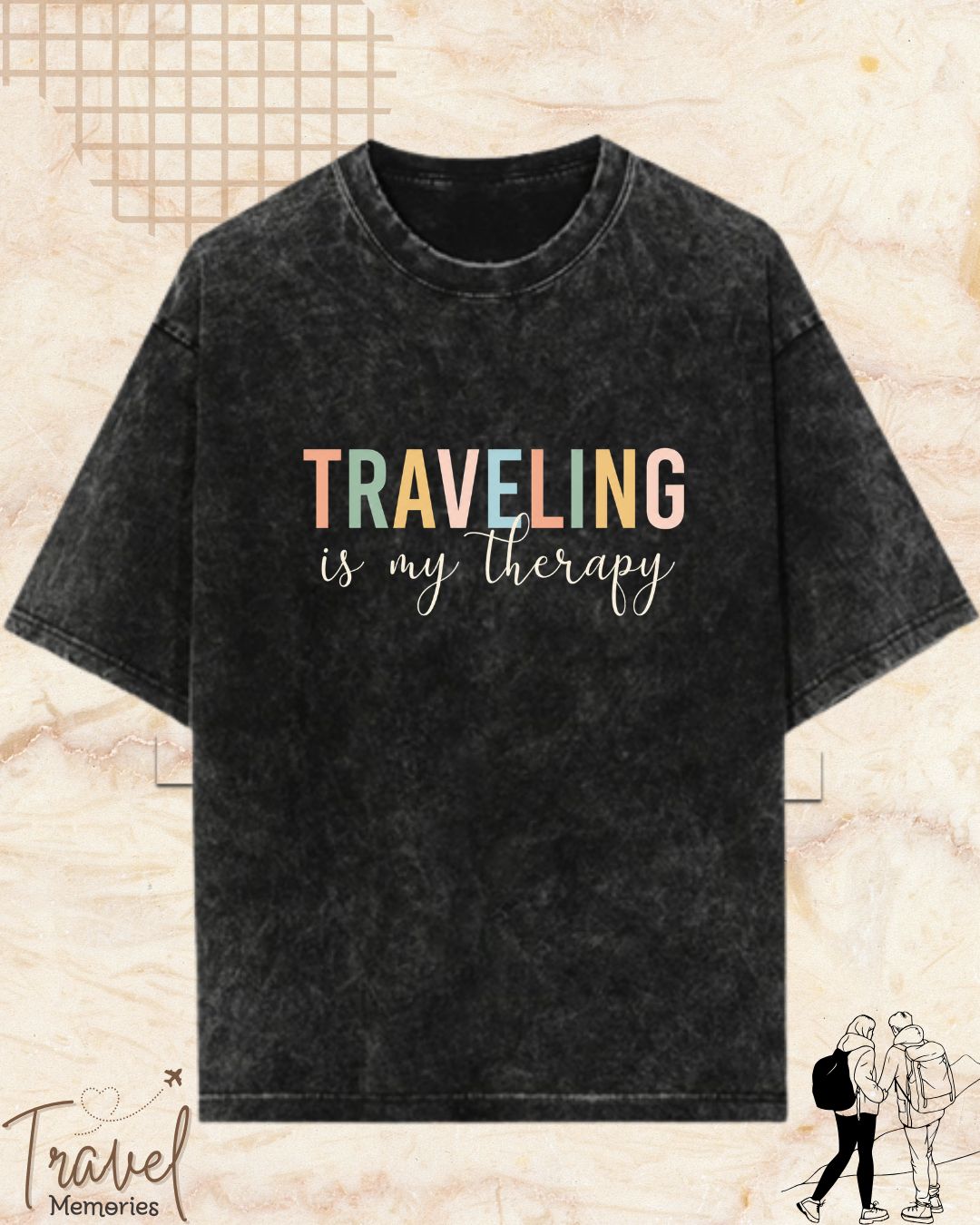 WanderScape Travel Cotton Tshirt