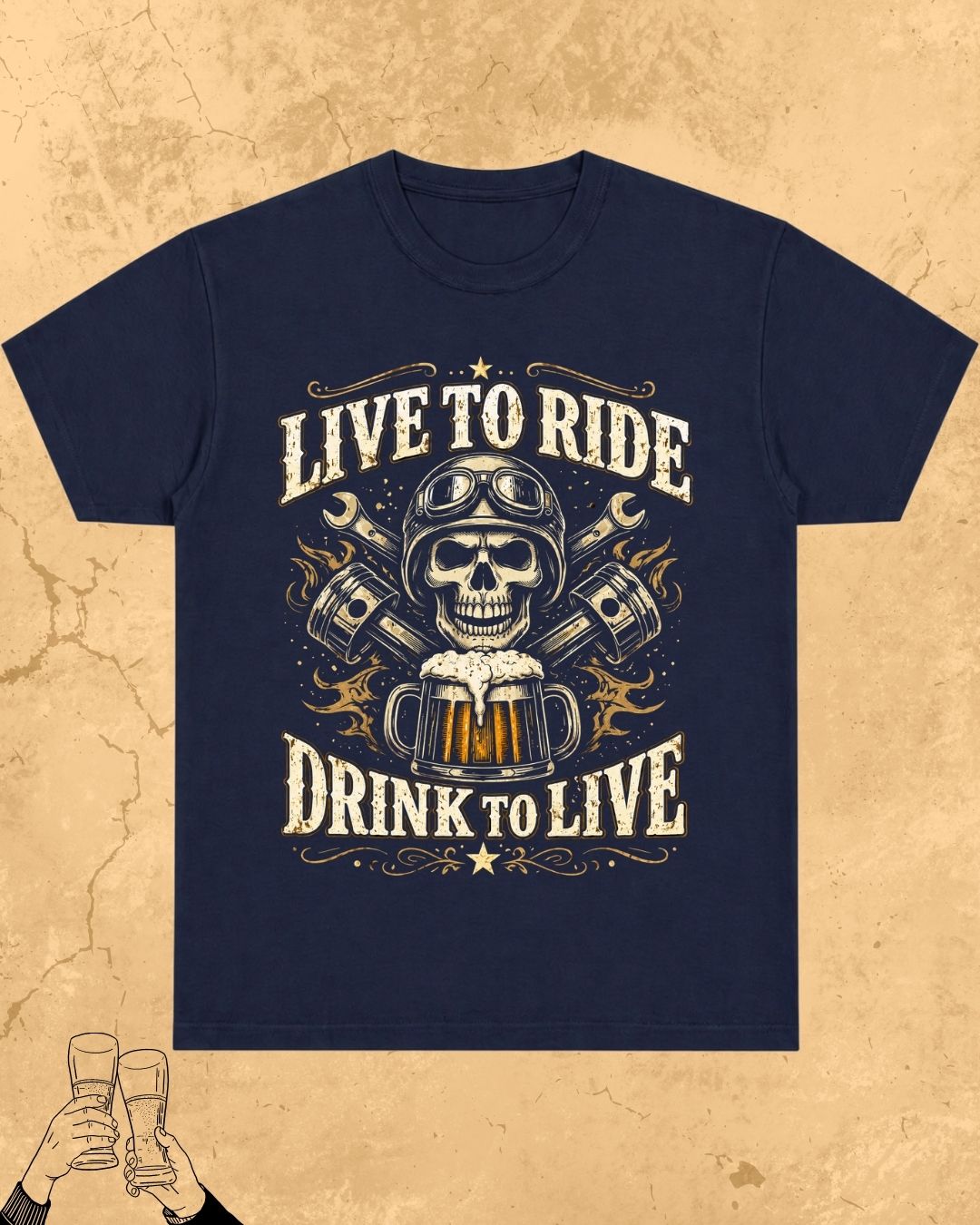 Skull Beer Party T-Shirt