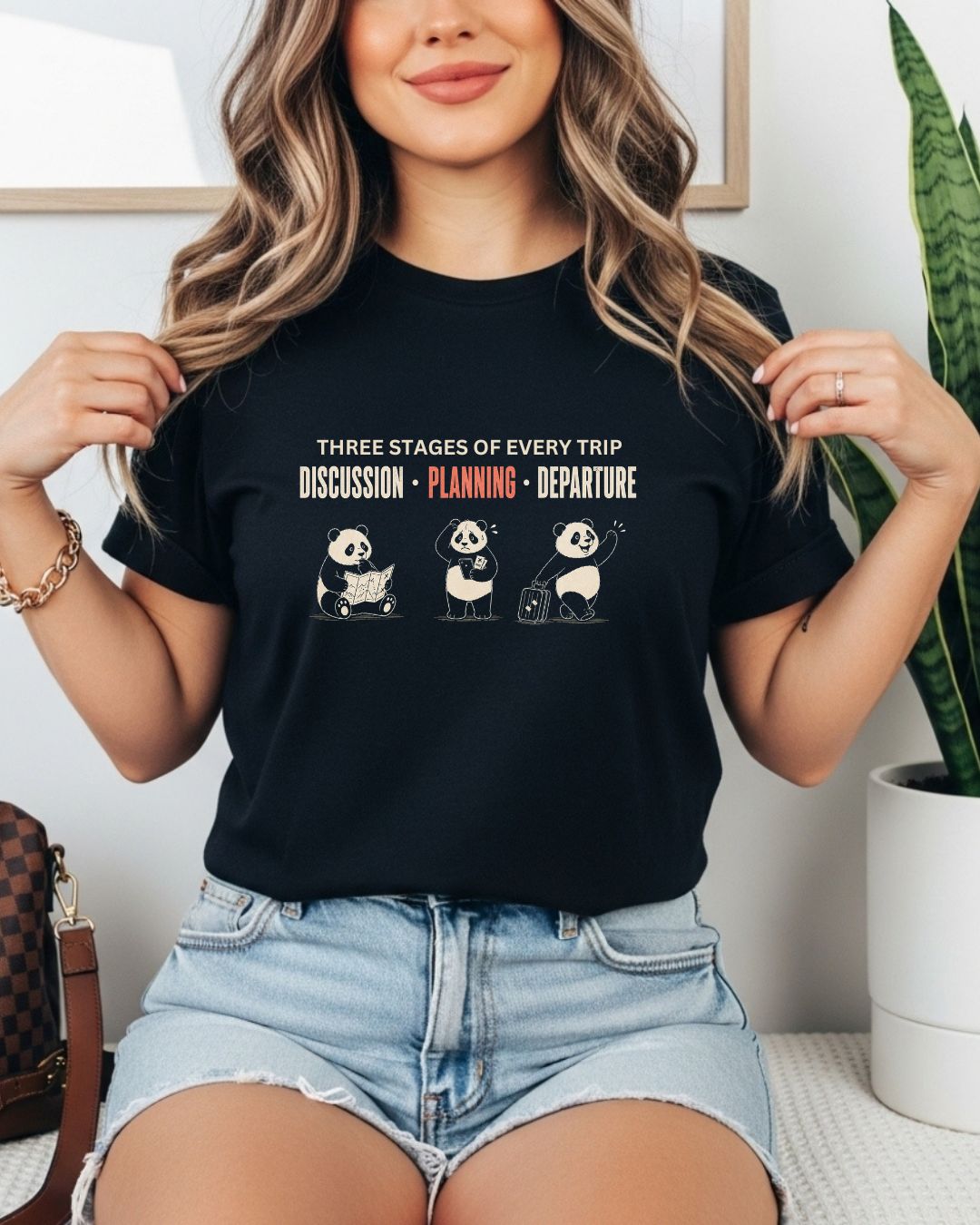 Three Stages of Every Trip Series 1 Travel Cotton Tshirt