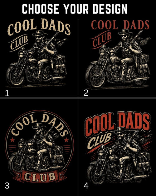 Vintage Cool Dad's Motorcycle Cotton Tshirt