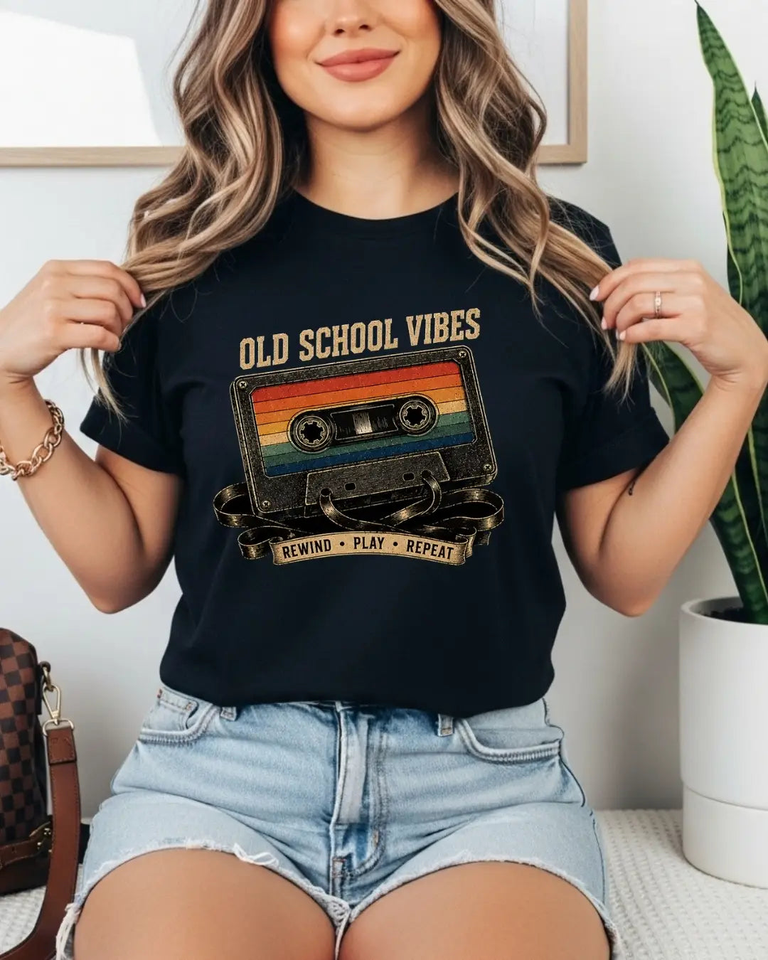 Retro Cassette Music Cotton Tshirt