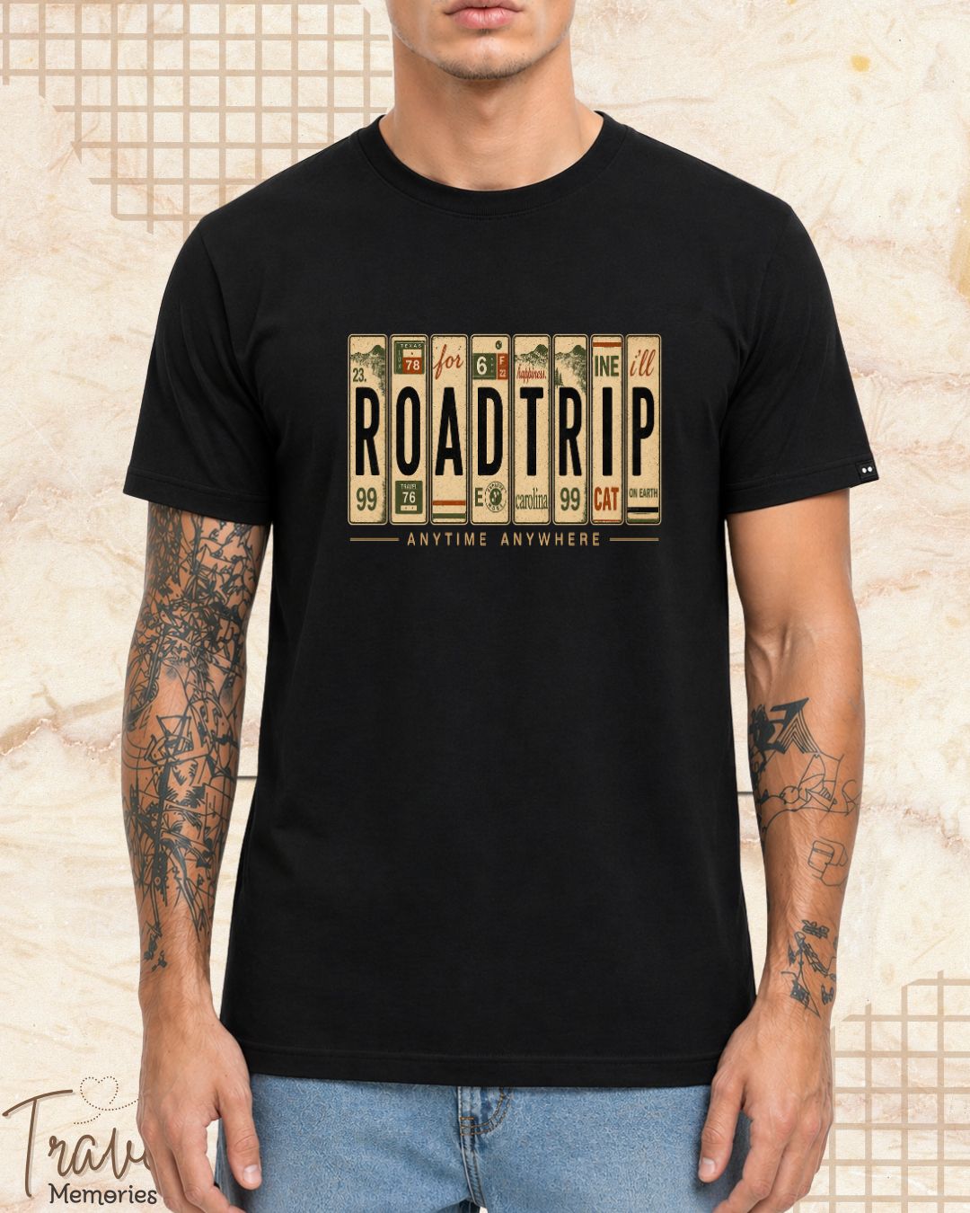 Roadtrip Travel Cotton Tshirt