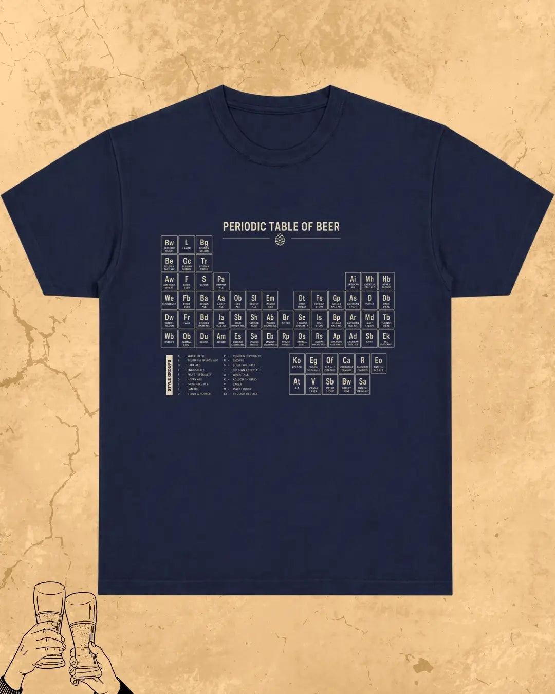Beer Chemistry Pun Cotton Tshirt