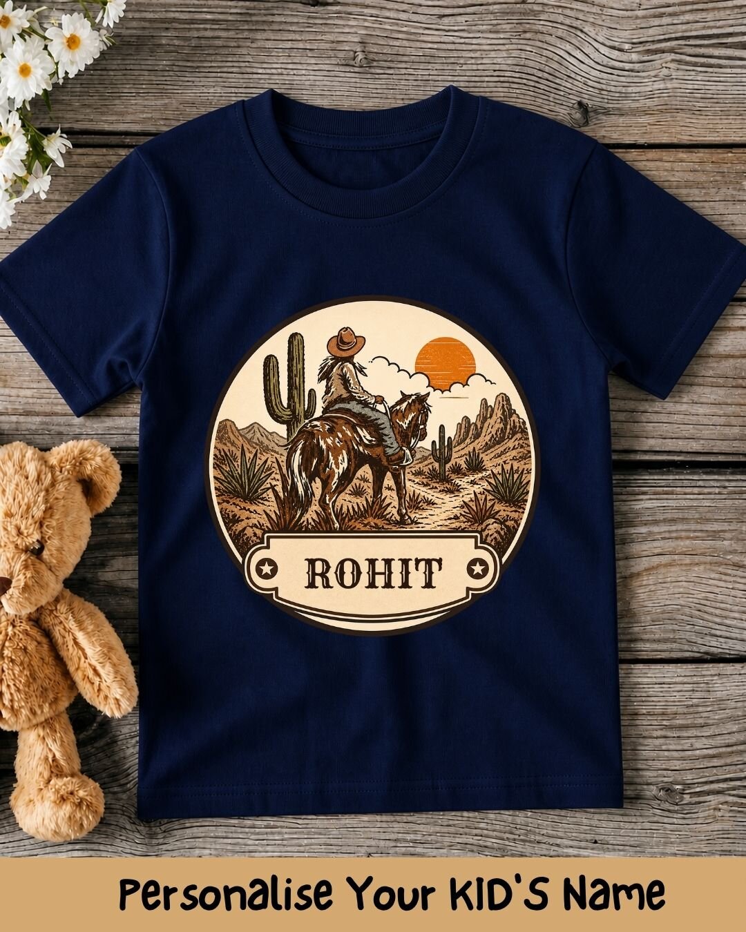 Vintage Adventure Custom Kid Cotton Tee
