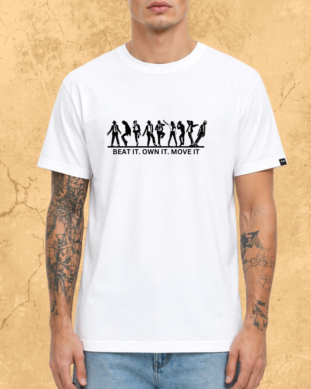 White Michael Jackson Cotton Tee