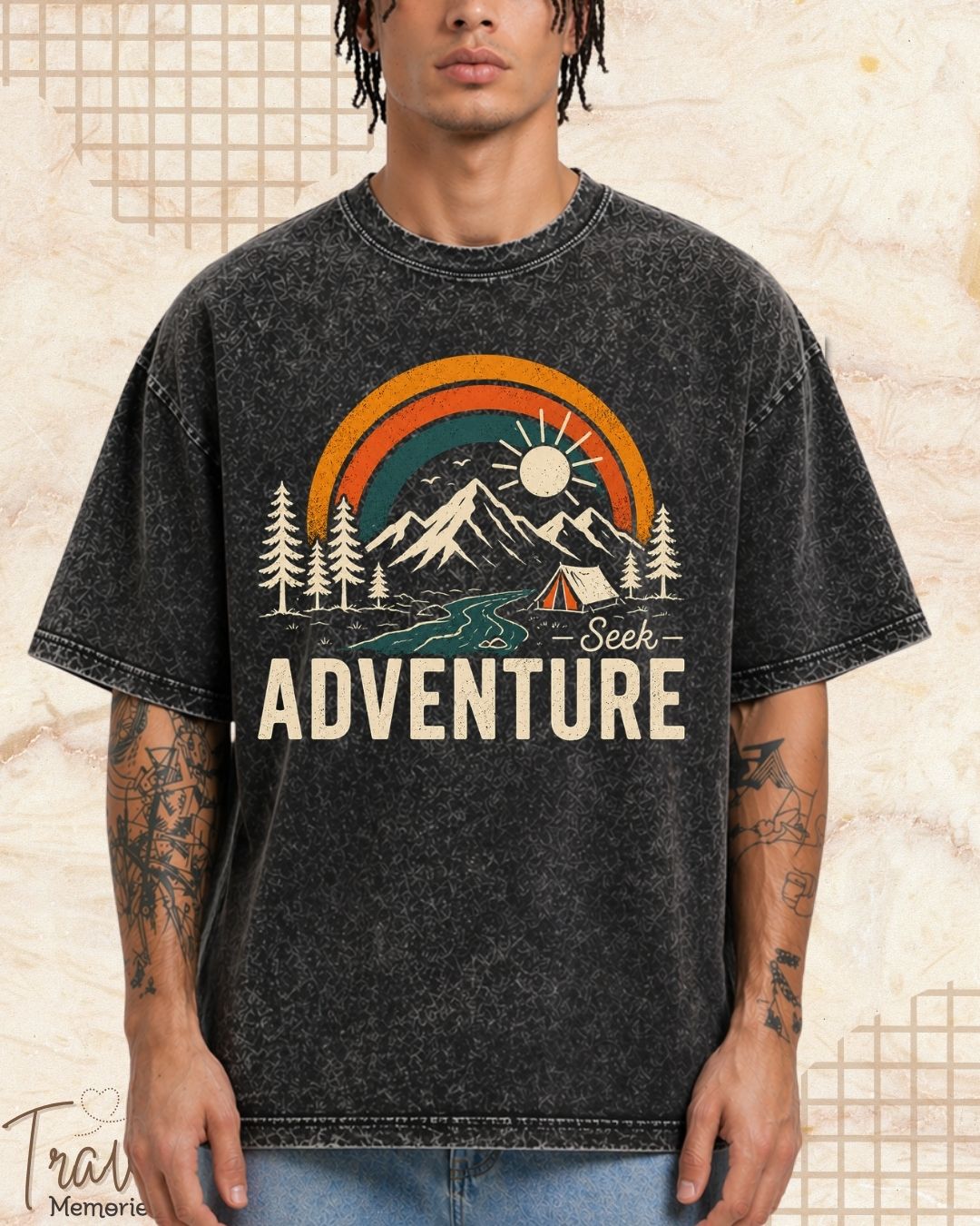 Scenic Route Vintage Adventure Cotton Tshirt