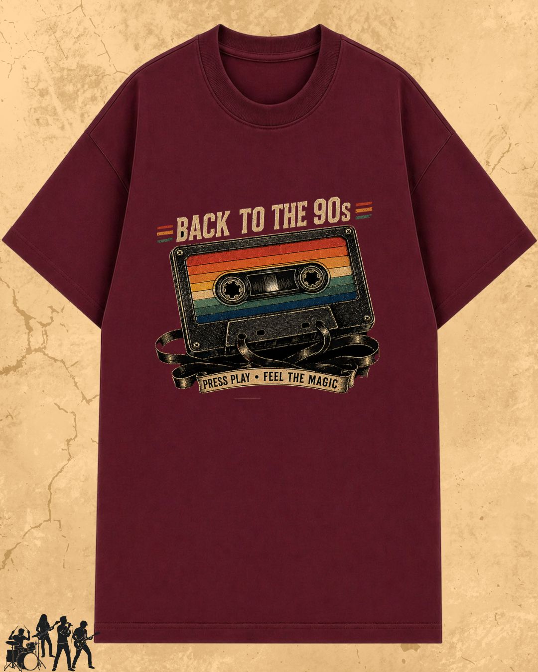 Retro Cassette Music Cotton Tshirt