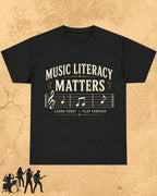 Music Literacy Matters Cotton T-Shirt