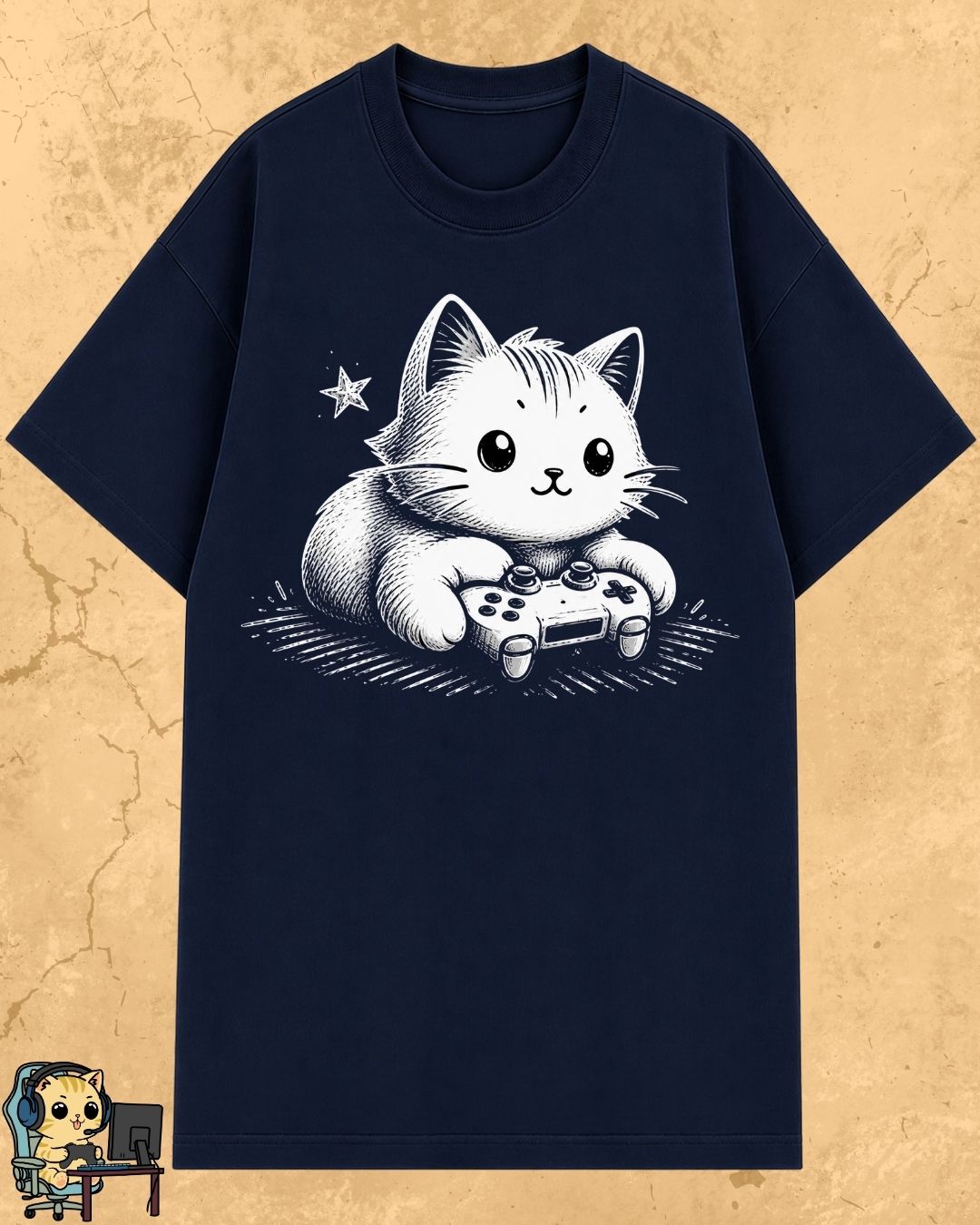 Purrfect Gamer Cotton Tshirt
