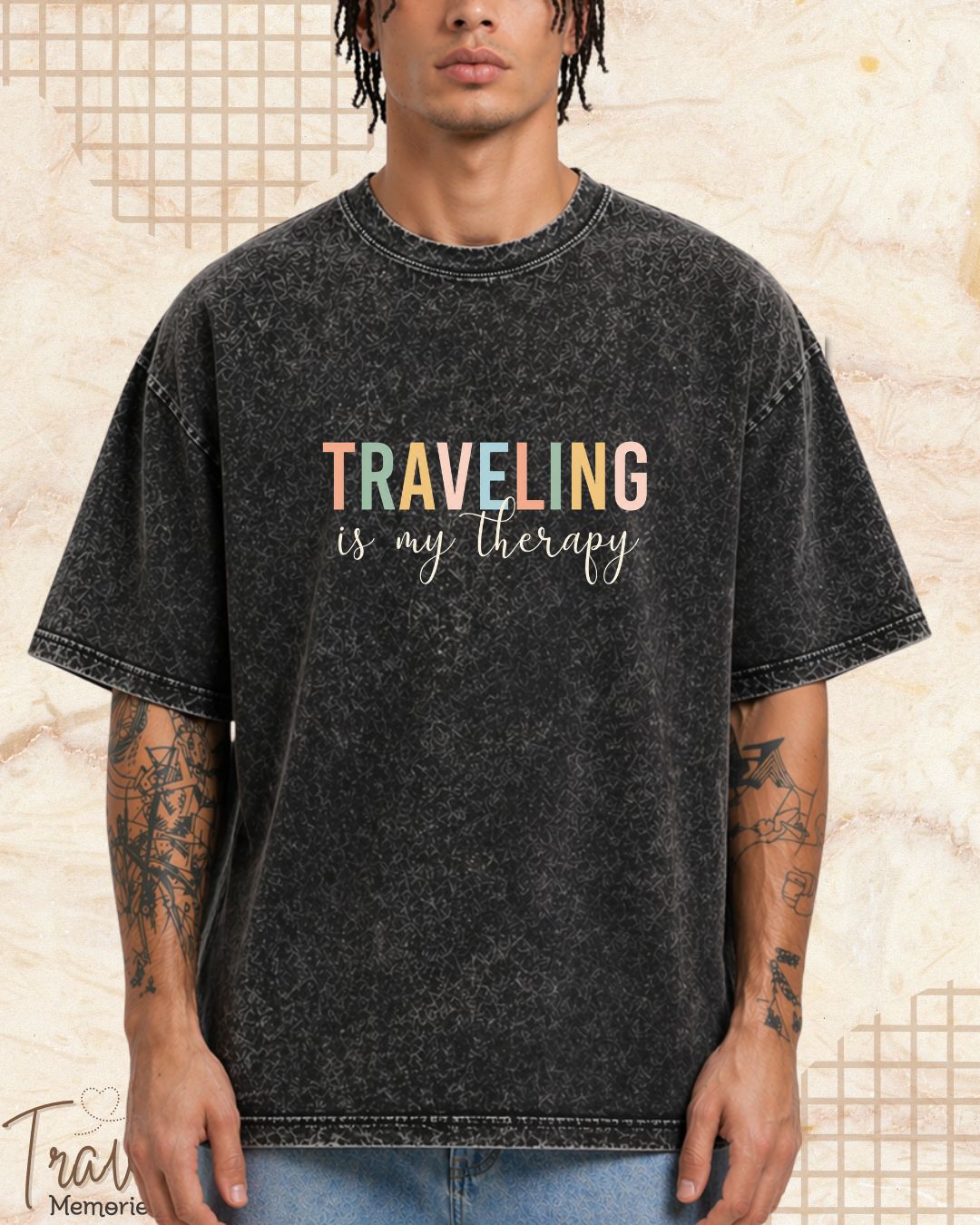 WanderScape Travel Cotton Tshirt
