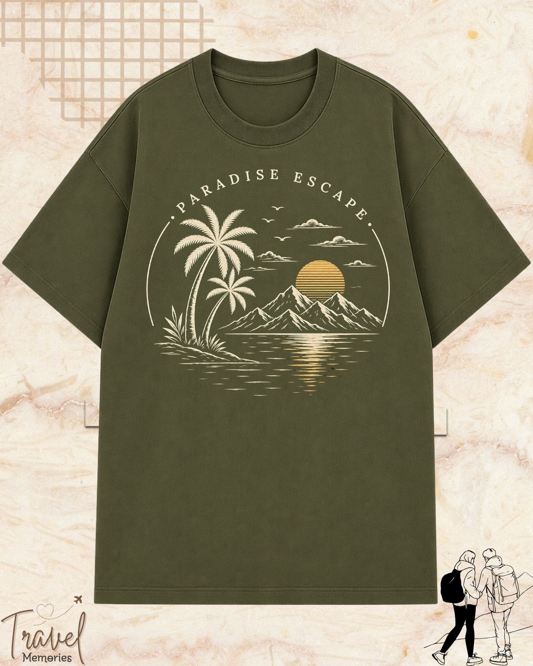 Scenic Route Vintage Adventure Cotton Tshirt
