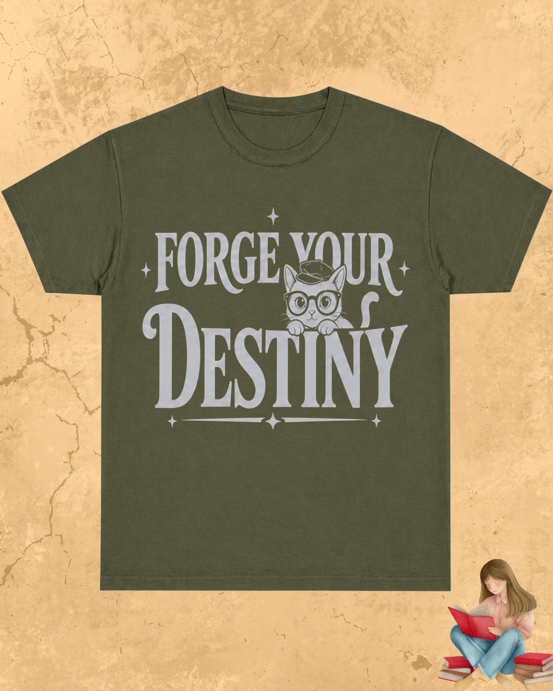 Purrfect Reader Cotton Tshirt