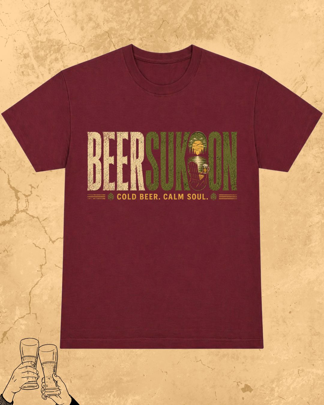Beer Vibes Cotton Tshirt