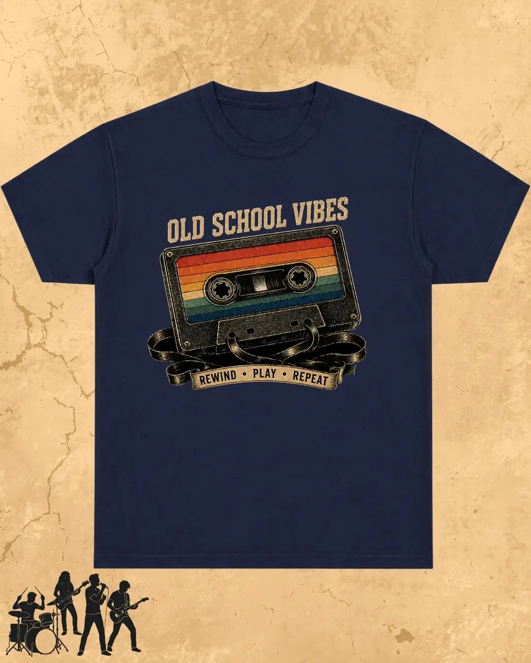 Retro Cassette Music Cotton Tshirt