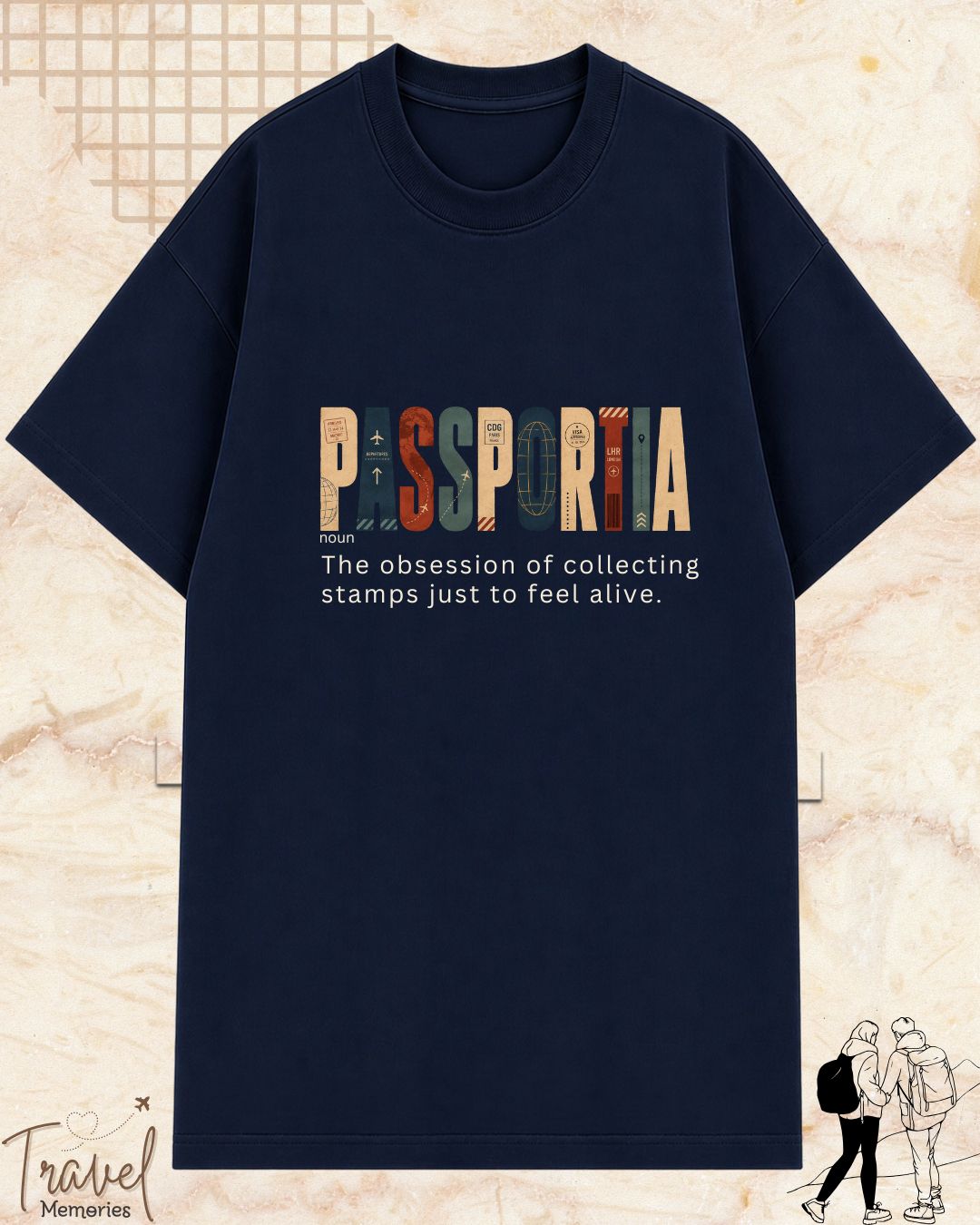 Travel Dictionary Cotton Tshirt