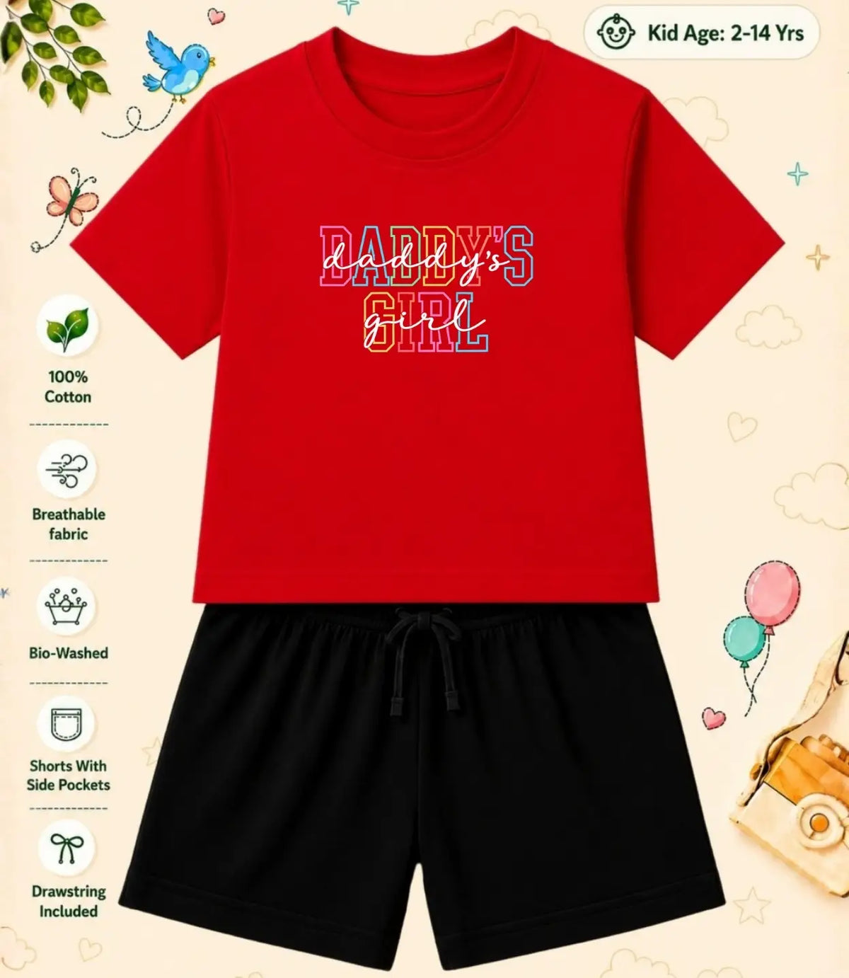 Mom - Dad Treasure Kid Co-ord Set