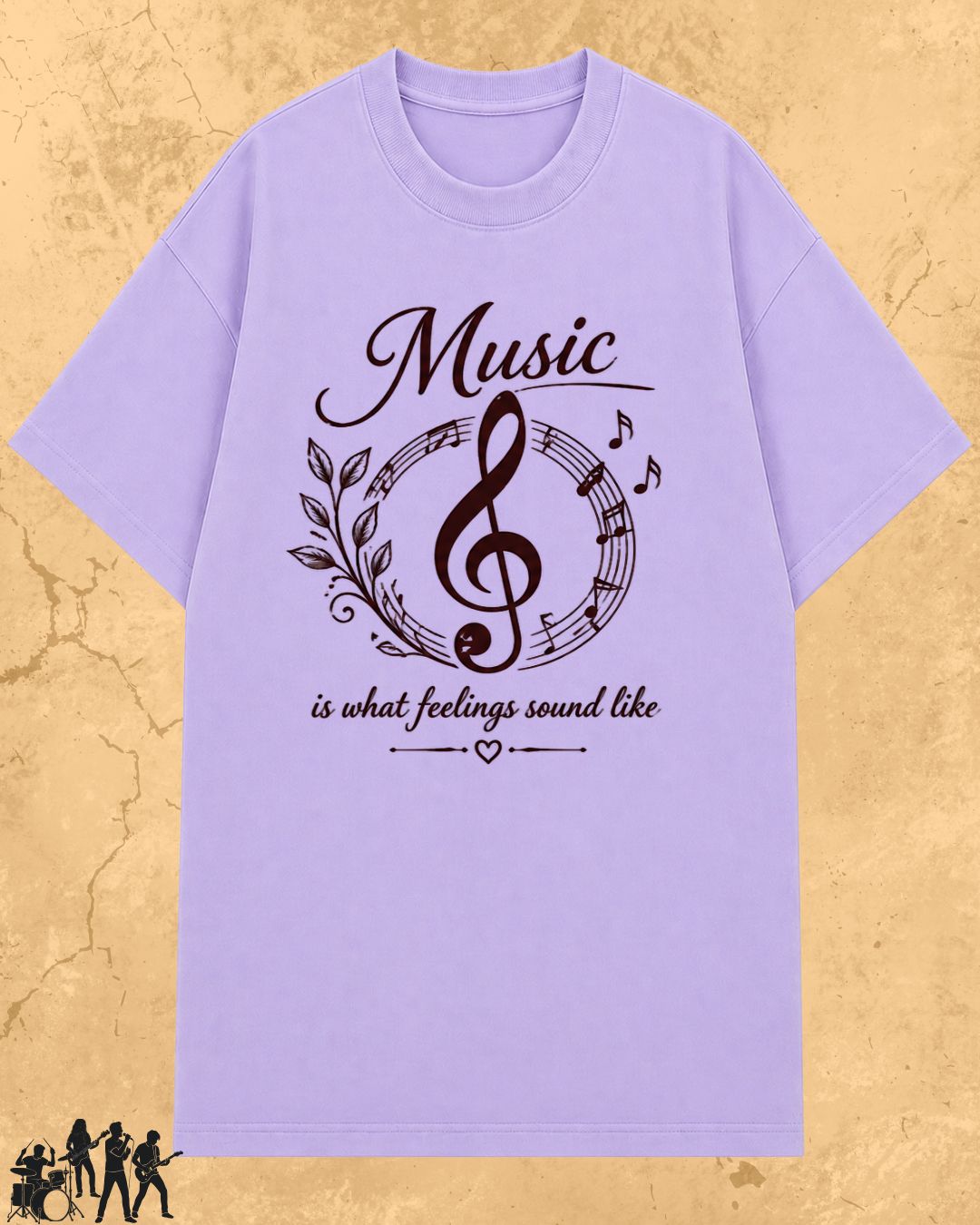 White Music Is What Feelings Sound Like Cotton Tshirt