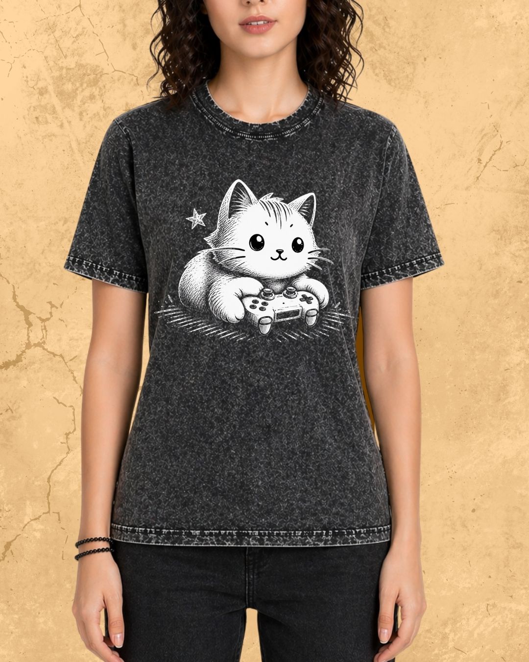 Purrfect Gamer Cotton Tshirt