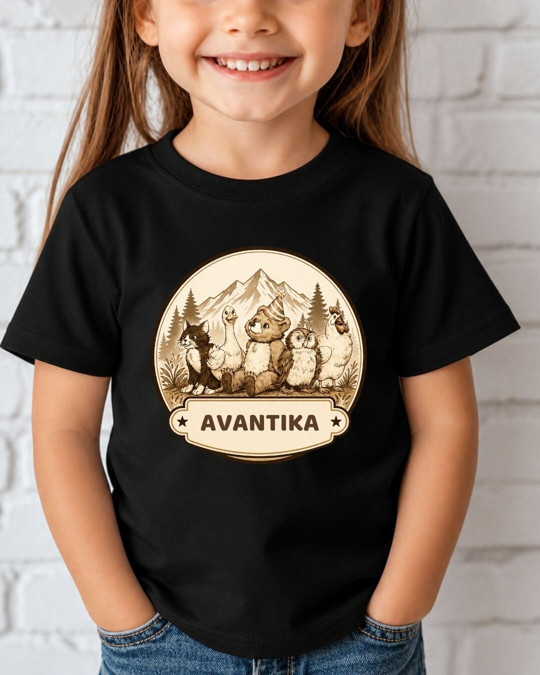 Vintage Adventure Custom Kid Cotton Tee