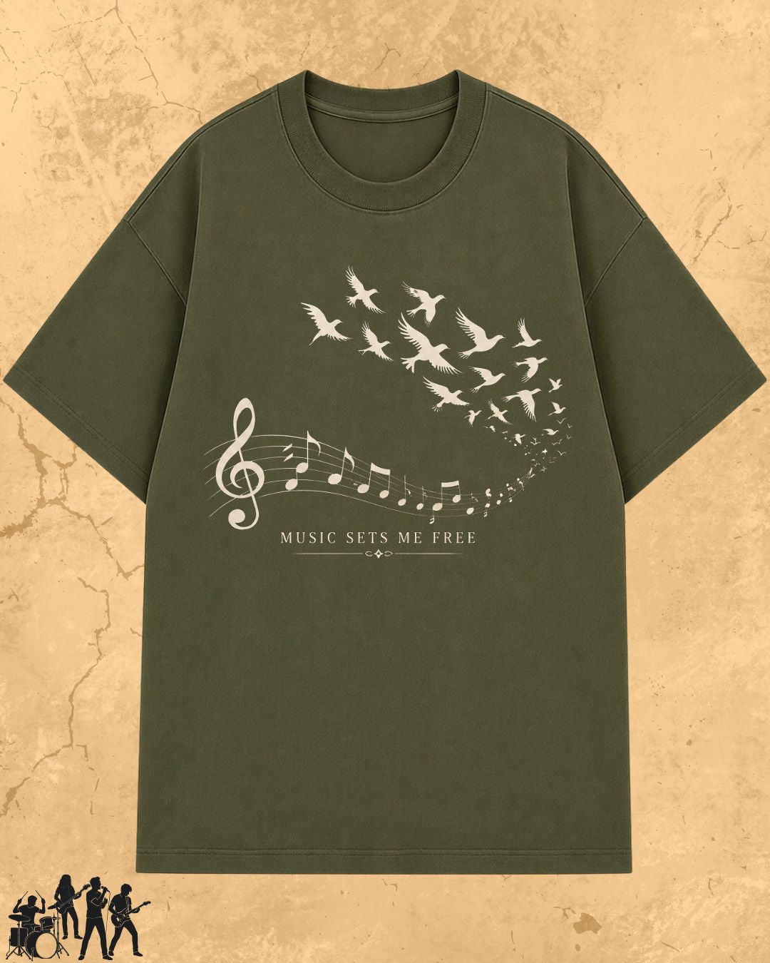 Music Freedom Cotton Tshirt