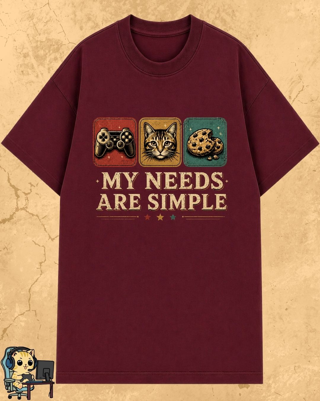Purrfect Gamer Cotton Tshirt