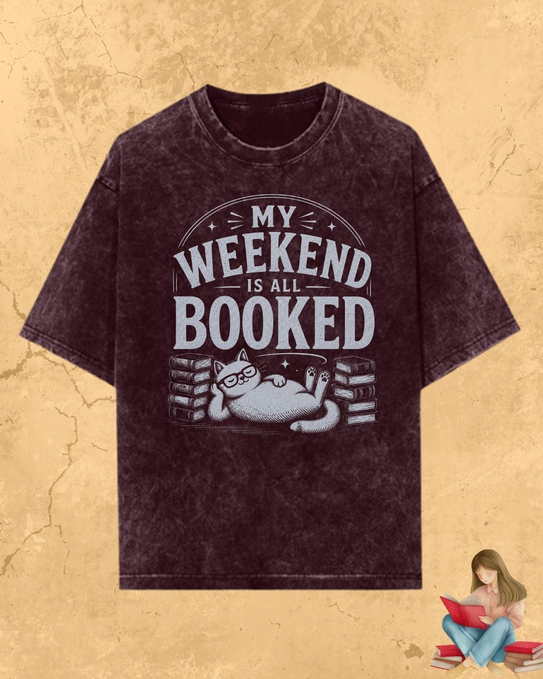 Purrfect Reader Cotton Tshirt