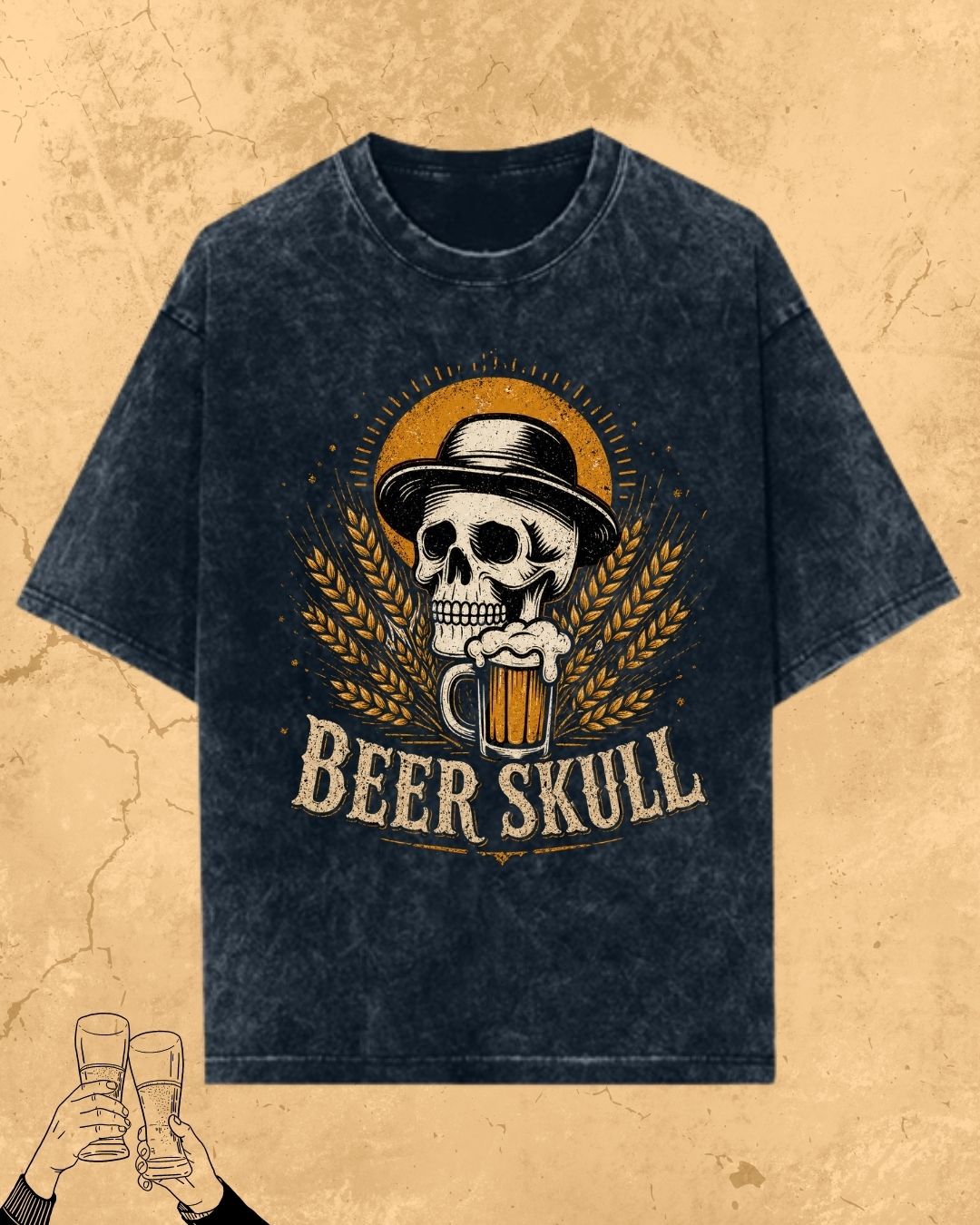 Skull Beer Party T-Shirt