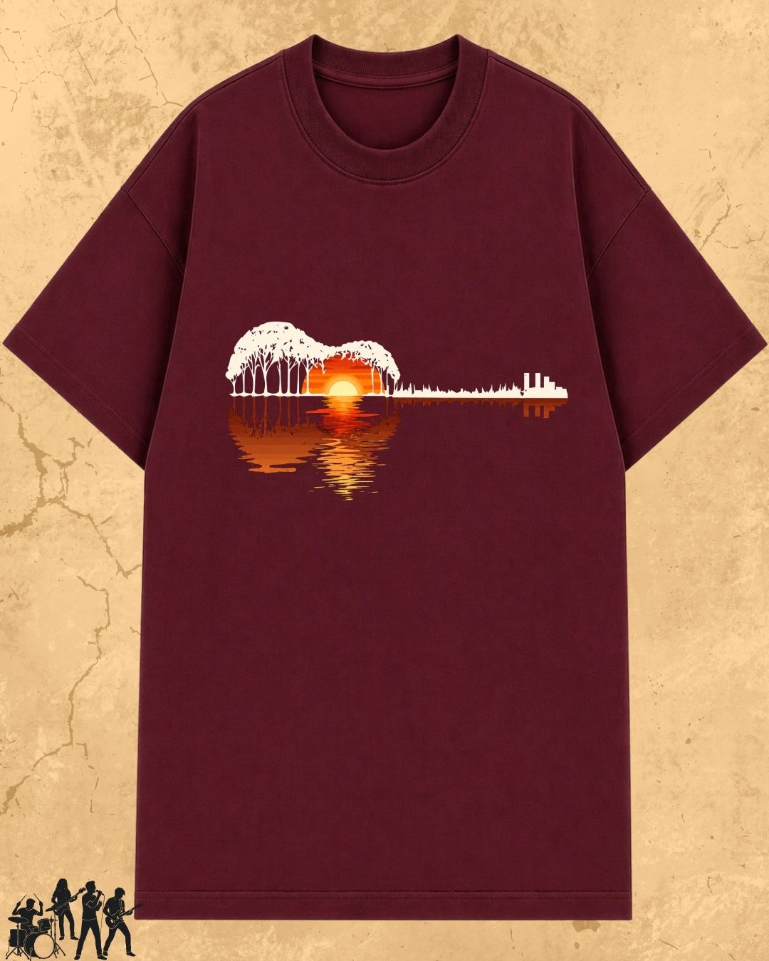 Guitar Relaxation Music Cotton T-Shirt