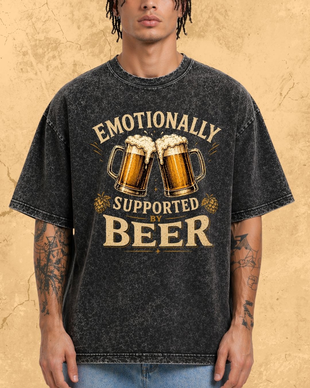 Beer Bond Statement Cotton T-Shirt