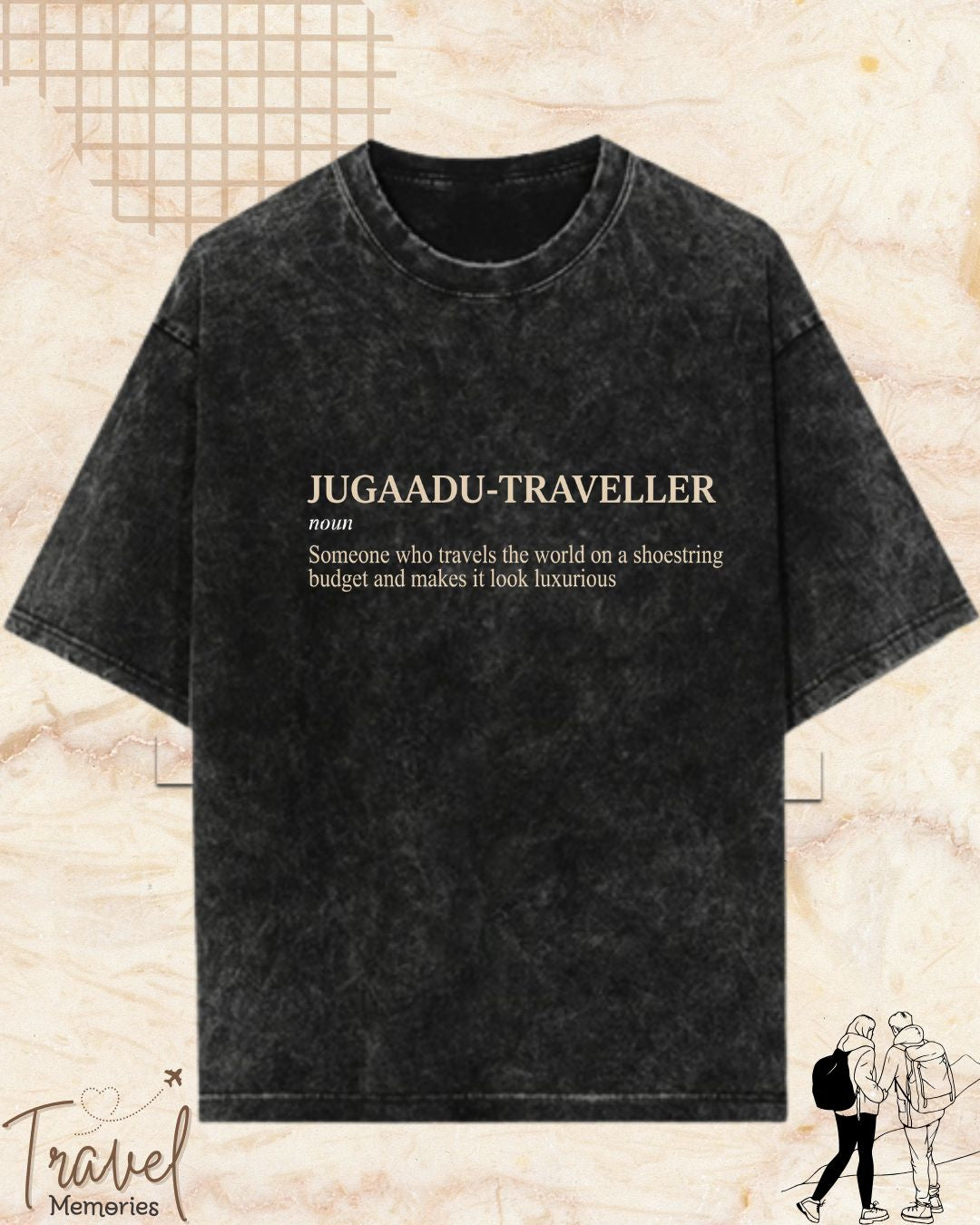 Hinglish Minimalist Dictionary Travel Cotton Tshirt