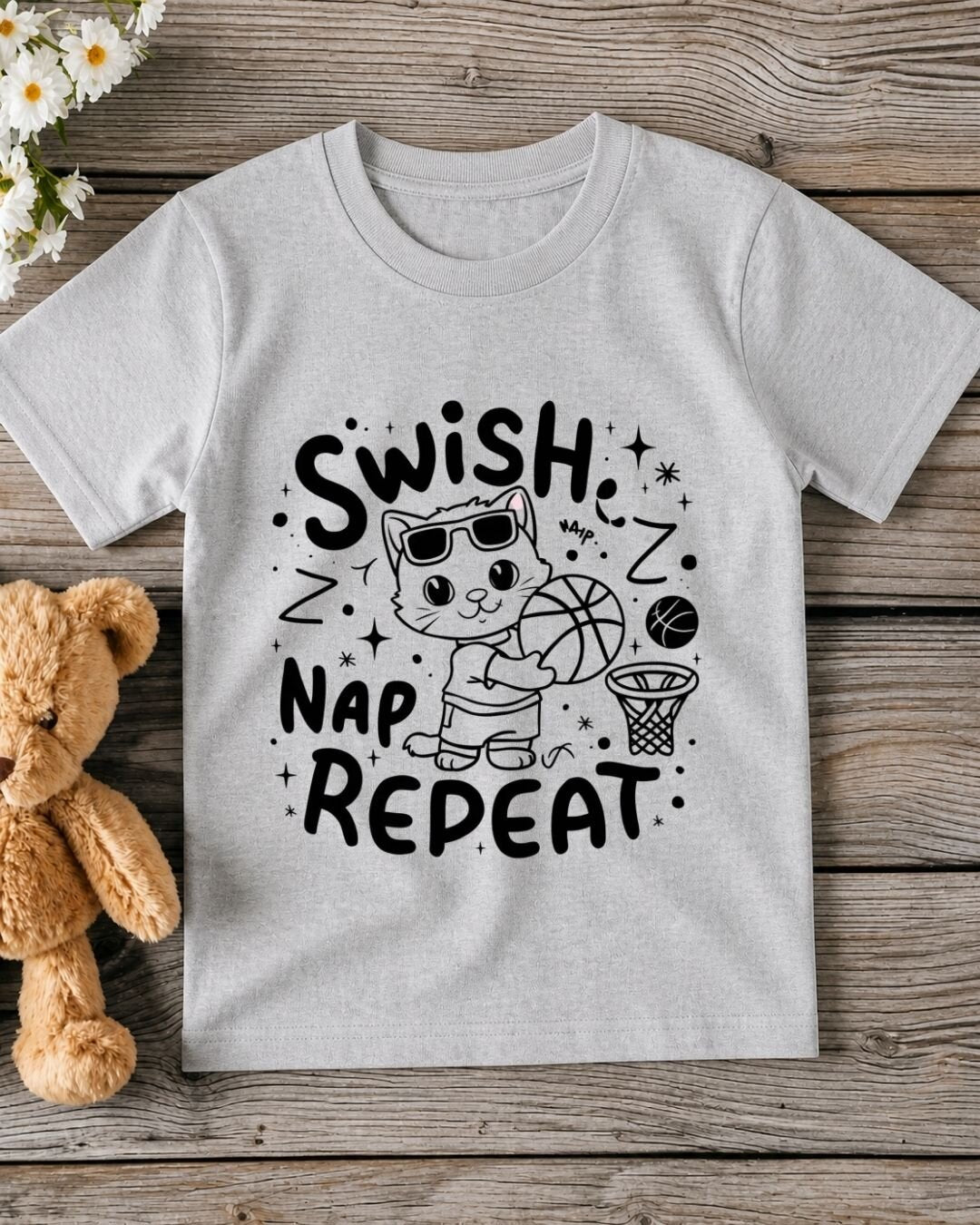 Basketball Kid Cotton Tee
