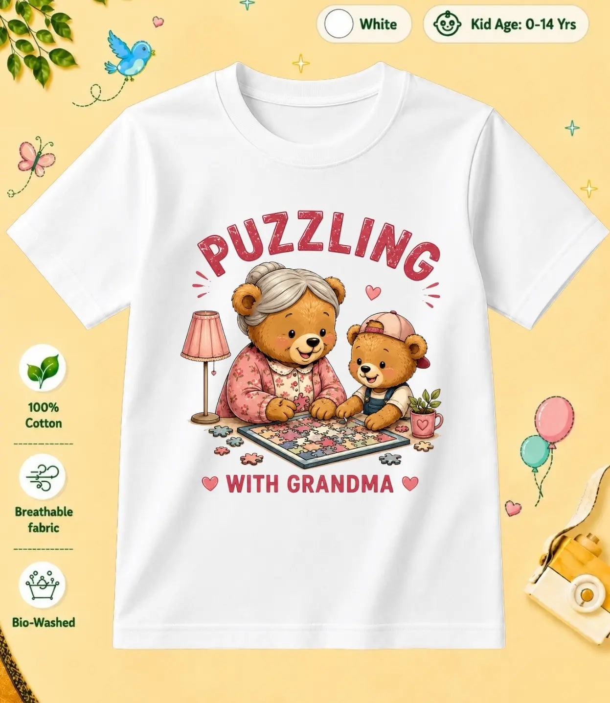 Grandpa & Grandma's Precious kids Cotton Tee
