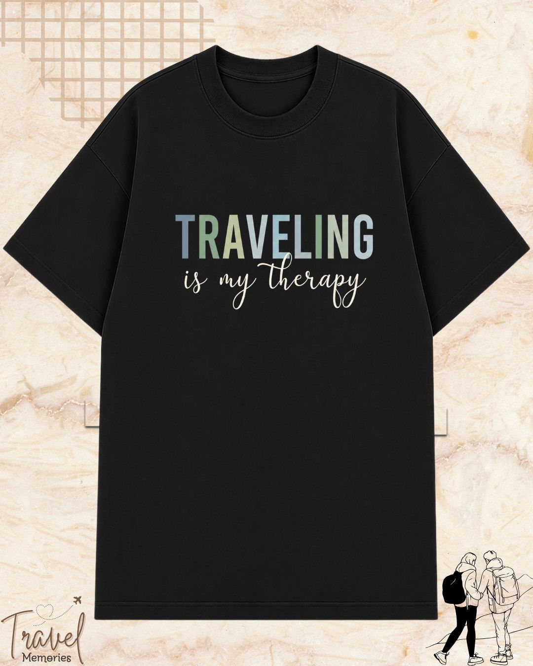 WanderScape Travel Cotton Tshirt