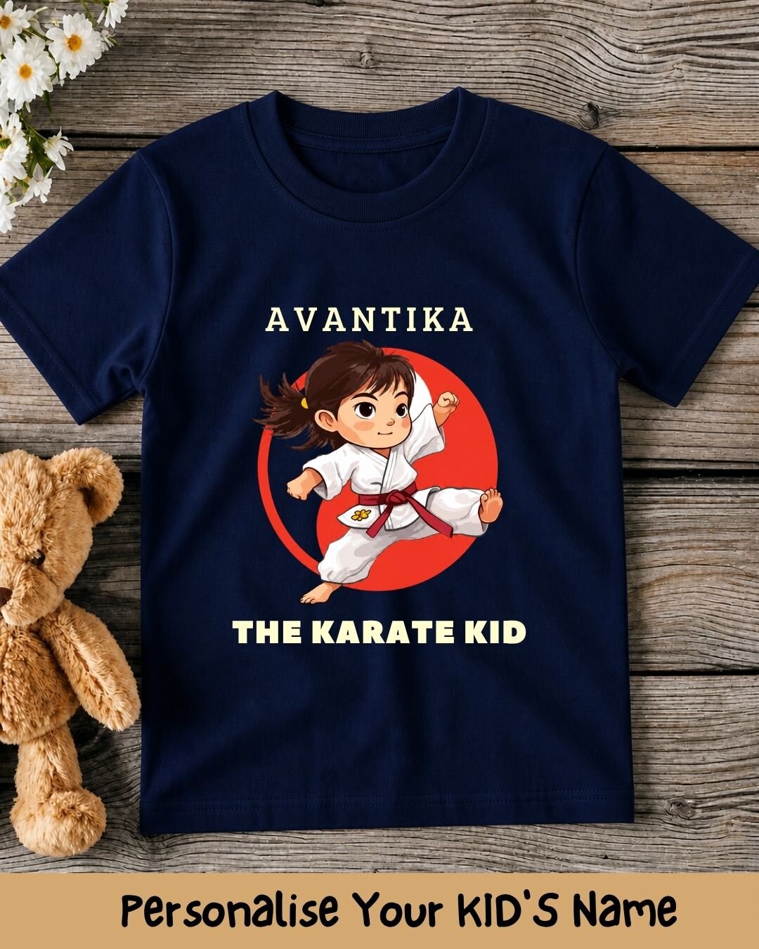 Karate & Pirate Theme Custom Kid Cotton Tee