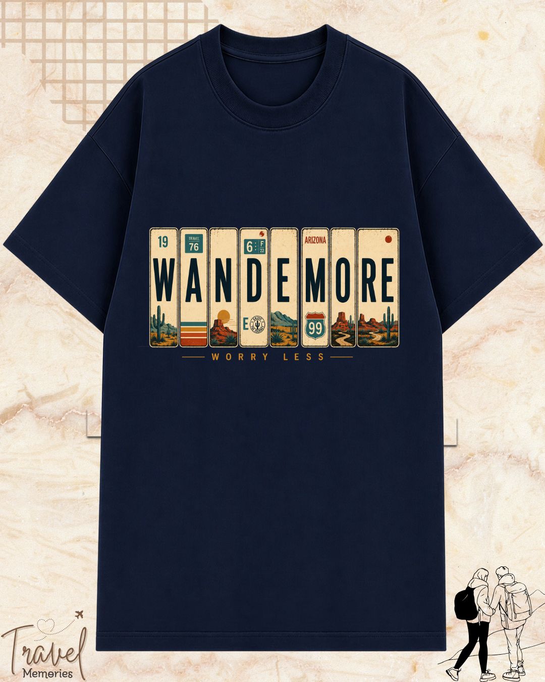 Roadtrip Travel Cotton Tshirt
