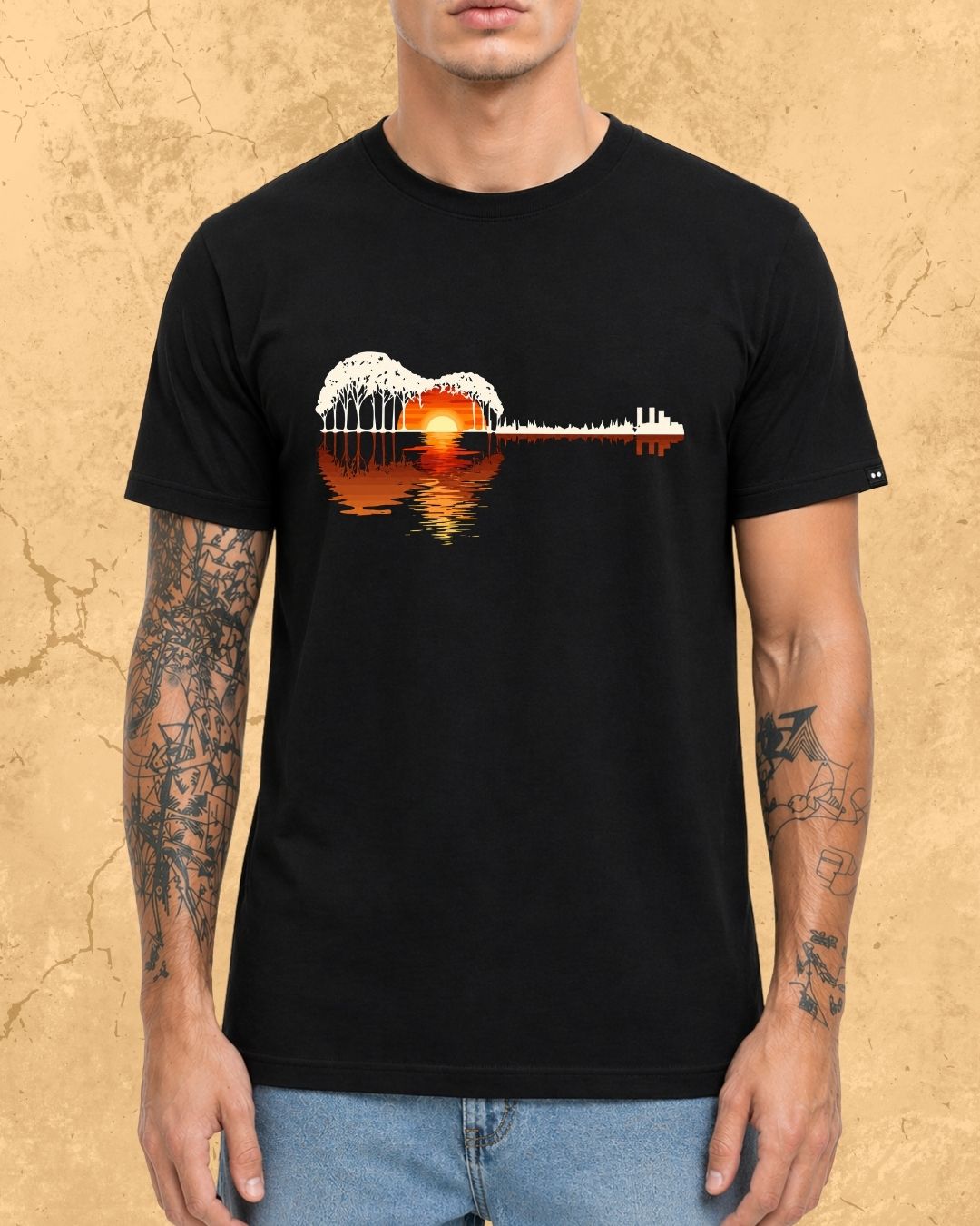 Guitar Relaxation Music Cotton T-Shirt