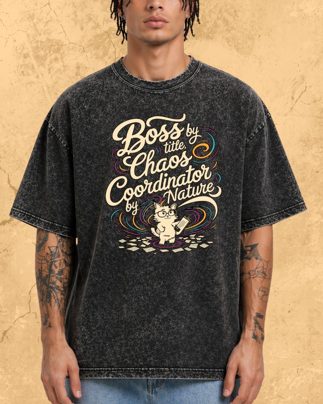Cool Meow Girl Vibes Cotton Tee