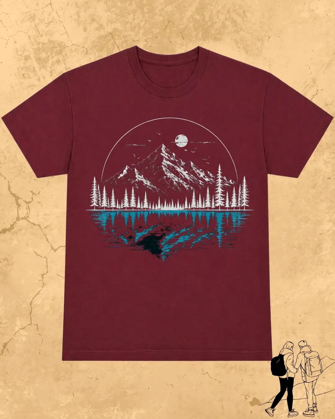 Mountain Reflection Cotton Tshirt