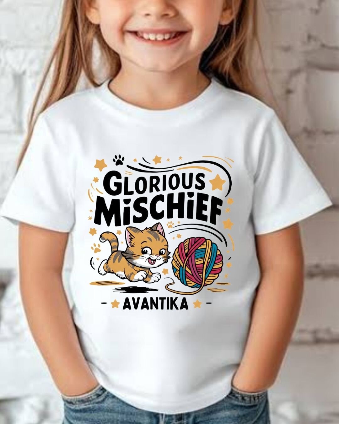 Playful Custom Kid Cotton Tshirt