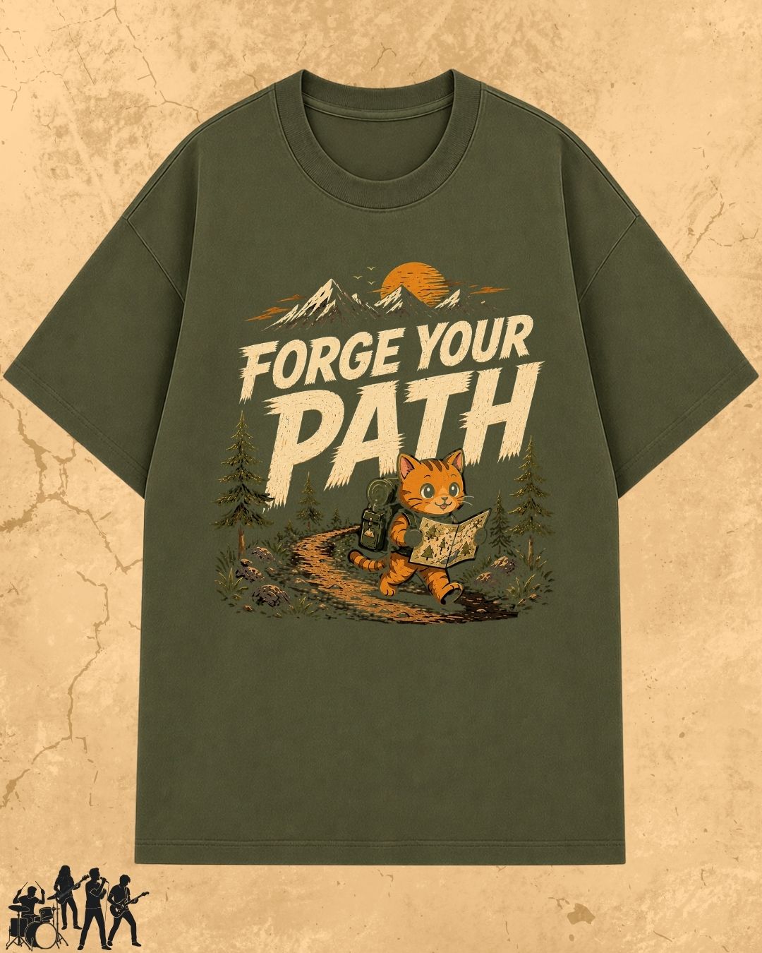 Meow Travel Mode Cotton Tshirt