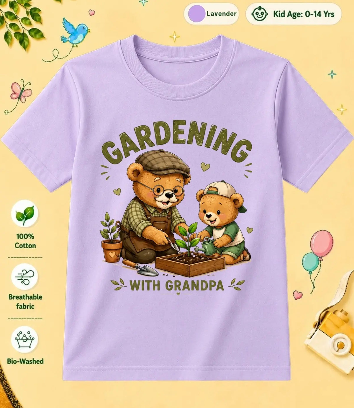 Grandpa & Grandma's Precious kids Cotton Tee