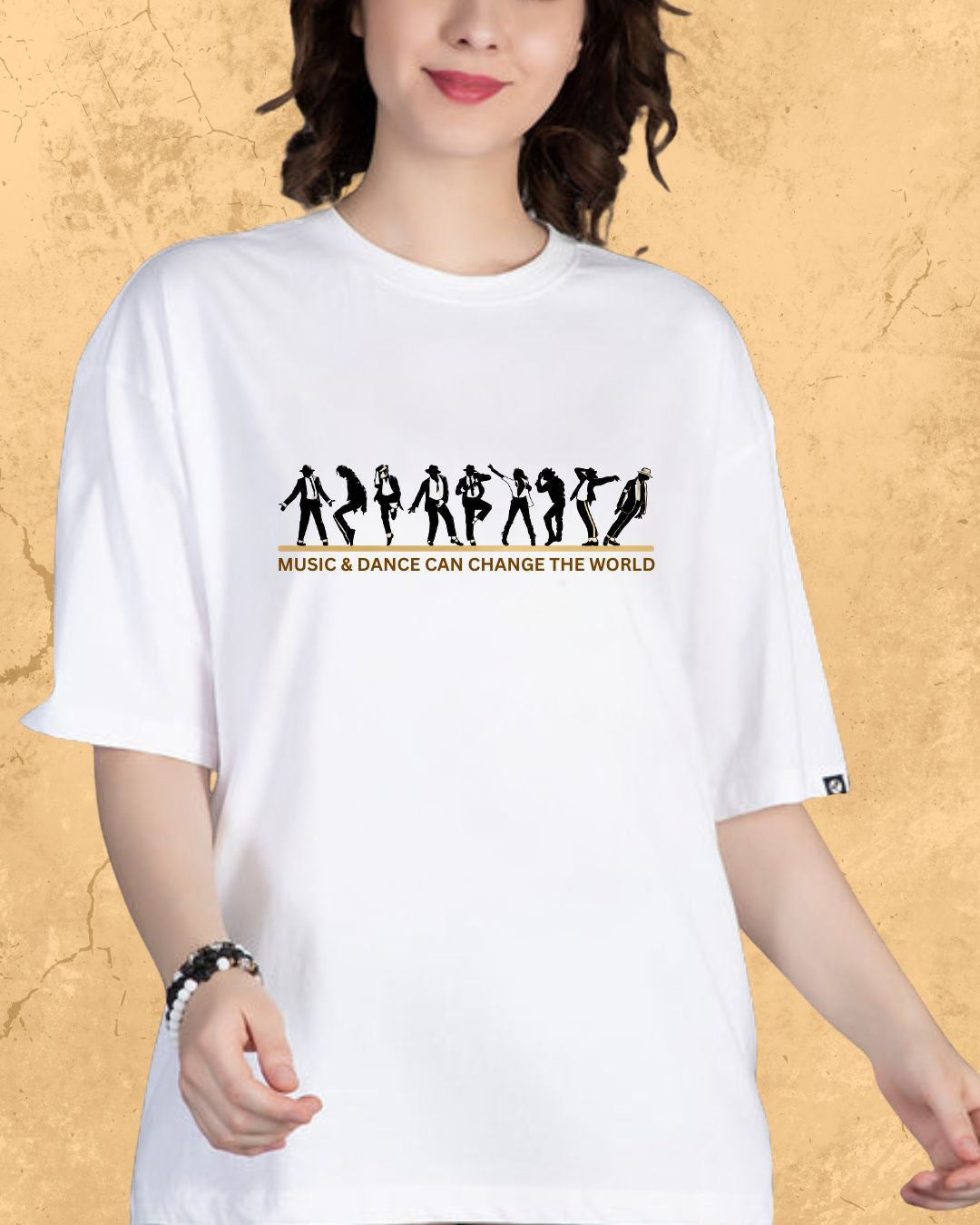 White Michael Jackson Cotton Tee