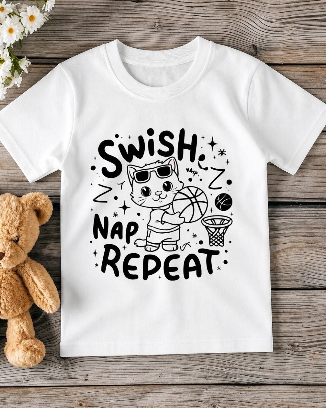 Basketball Kid Cotton Tee